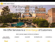 Tablet Screenshot of chicagotitleindy.com